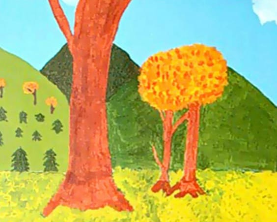 Картина «Два влюбленных дерева»