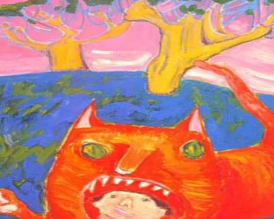 Картина «В пасти кошки»