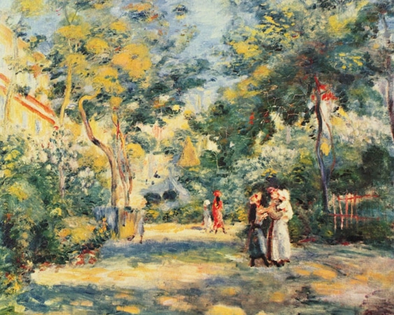 Фигуры в саду, 1880-90 года