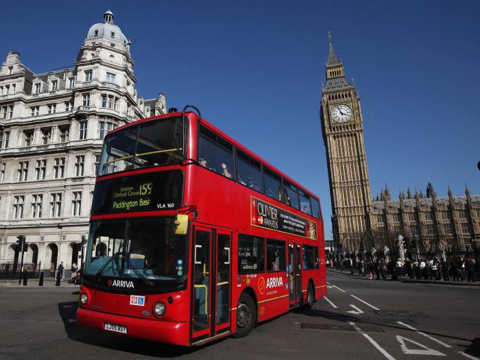 Какого цвета лондонские автобусы