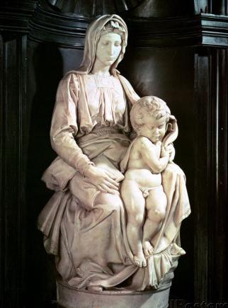 скульптура мадонна с младенцем