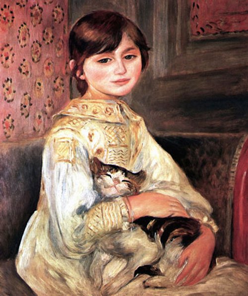 О. Ренуар «Жюли Мане с кошкой»