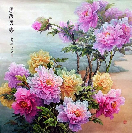 цветы в кинайской живописи 28