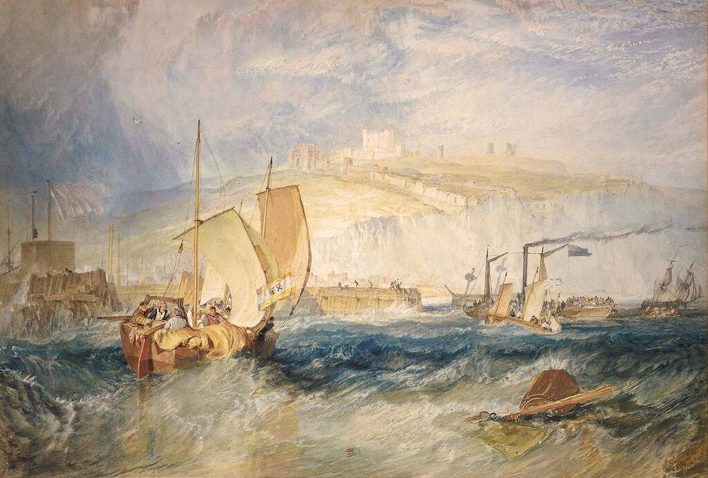 Dover Castle from the Sea, 1822.jpg