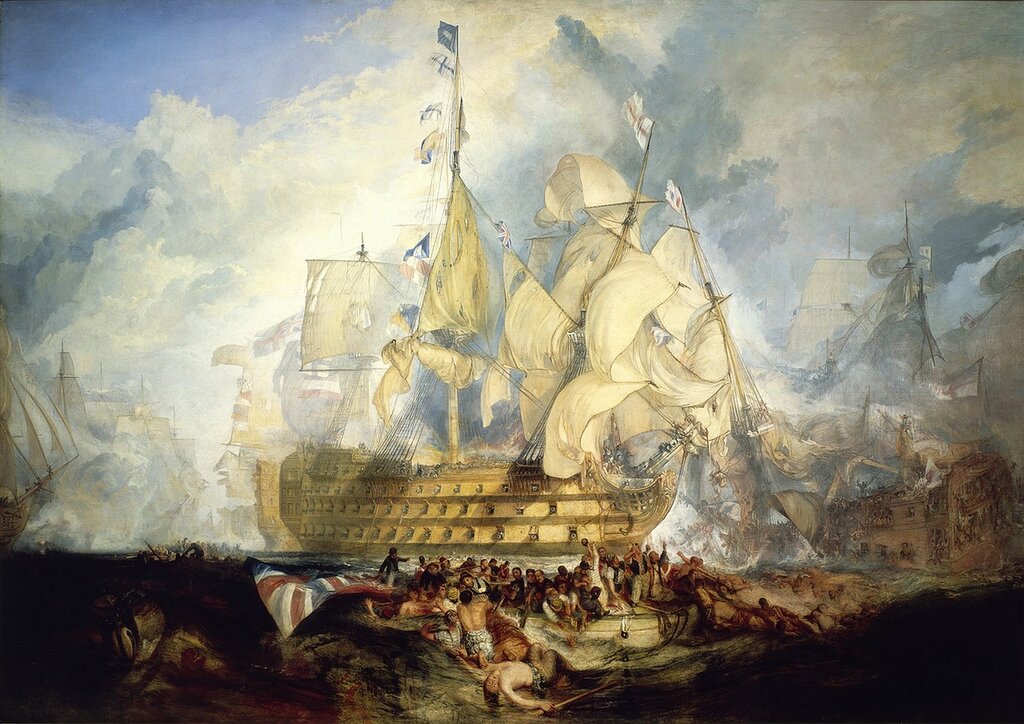 The Battle of Trafalgar, 21 October 1805, 1823-24.jpg