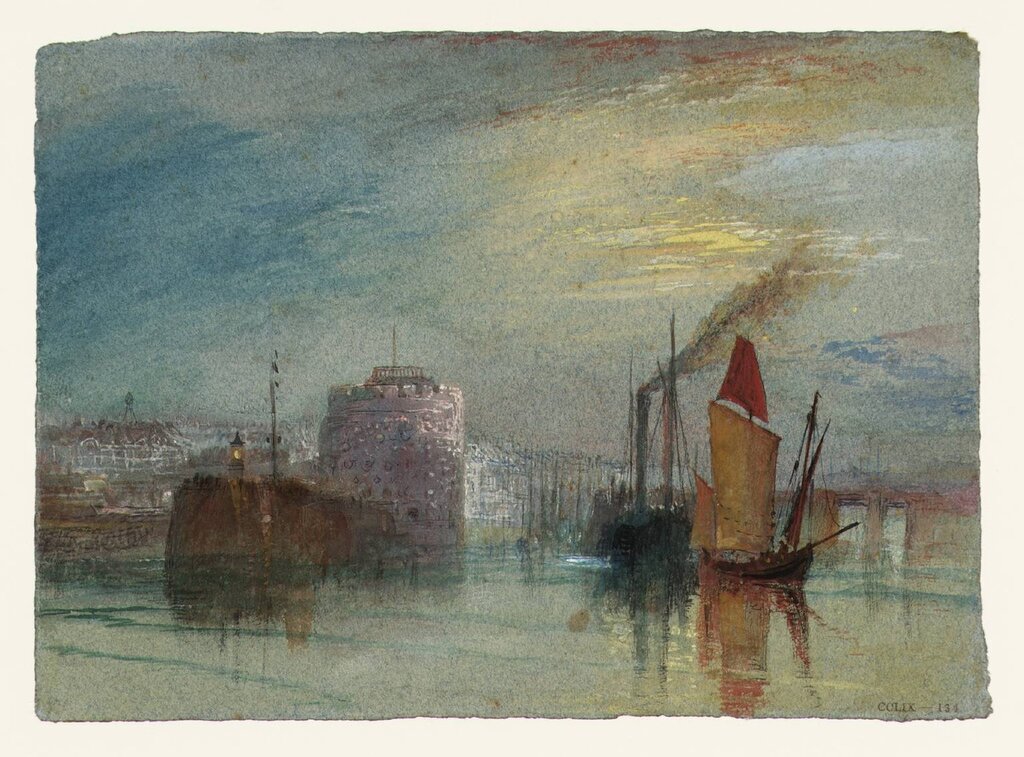 Le Havre: Tour de FranГ§ois Ier circa 1832 by Joseph Mallord William Turner 1775-1851