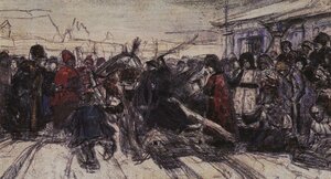 Эскиз к картине Боярыня Морозова
