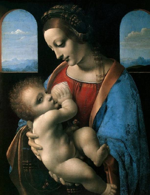 Леонардо да Винчи - Мадонна с Младенцем.