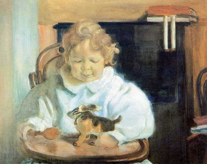 Портрет Андрея Львовича Бакста, сына художника, 1908 (700x553, 357Kb)