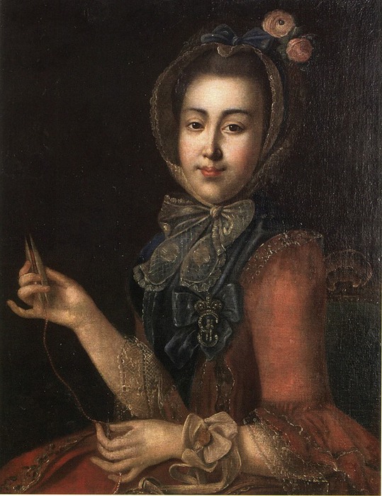 Шереметева, Анна Петровна. Художник И. П. Аргунов, 1760-е года (539x700, 117Kb)