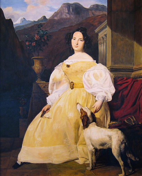 Портрет мадам Ганской, Эвелина.Вальдмюллер, Фердинанд Георг (484x600, 67Kb)