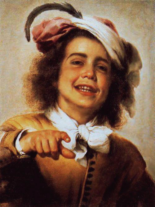 Смеющийся мальчик 1670-e Частное собрание Мадрид (500x669, 69Kb)