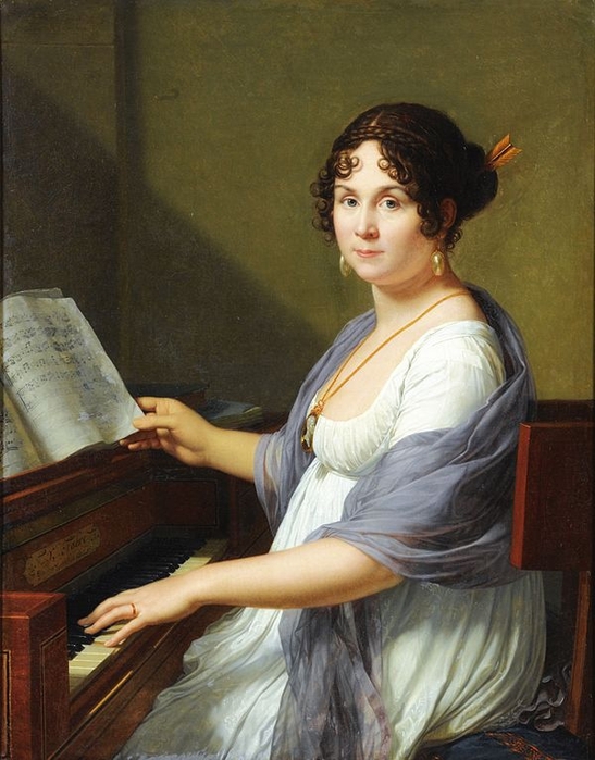 Портрет де мадам Луи-Франсуа Бертен (1802). Франсуа-Ксавье Фабр (французский, 1766-1837) (547x700, 260Kb)