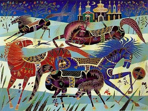 Horses in Winter (489x365, 69Kb)