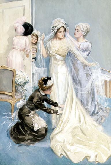 Харрисон Фишер Приготовления к свадьбе 1912 (385x573, 37Kb)
