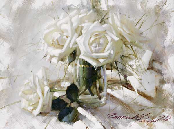 Натюрморт с белыми розами (600x443, 33Kb)