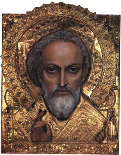 Картина «Икона Святой Николай» художника Александра Исачева.