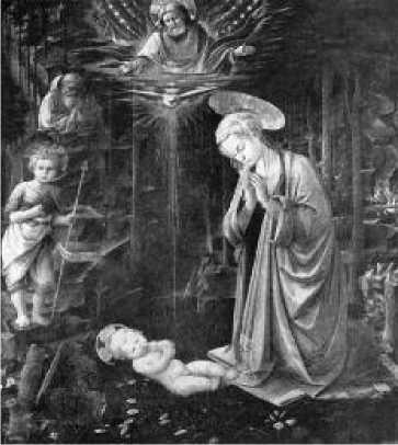Филиппо Липпи. Поклонение младенцу. Ок. 1457 г.