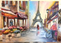 "Париж". Картина маслом с нуля, Студия рисования "Краски", Тула