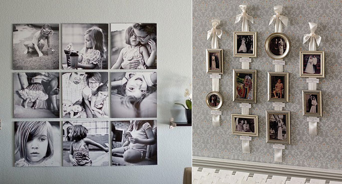 Кухонный интерьер можно дополнить семейными фотографиями