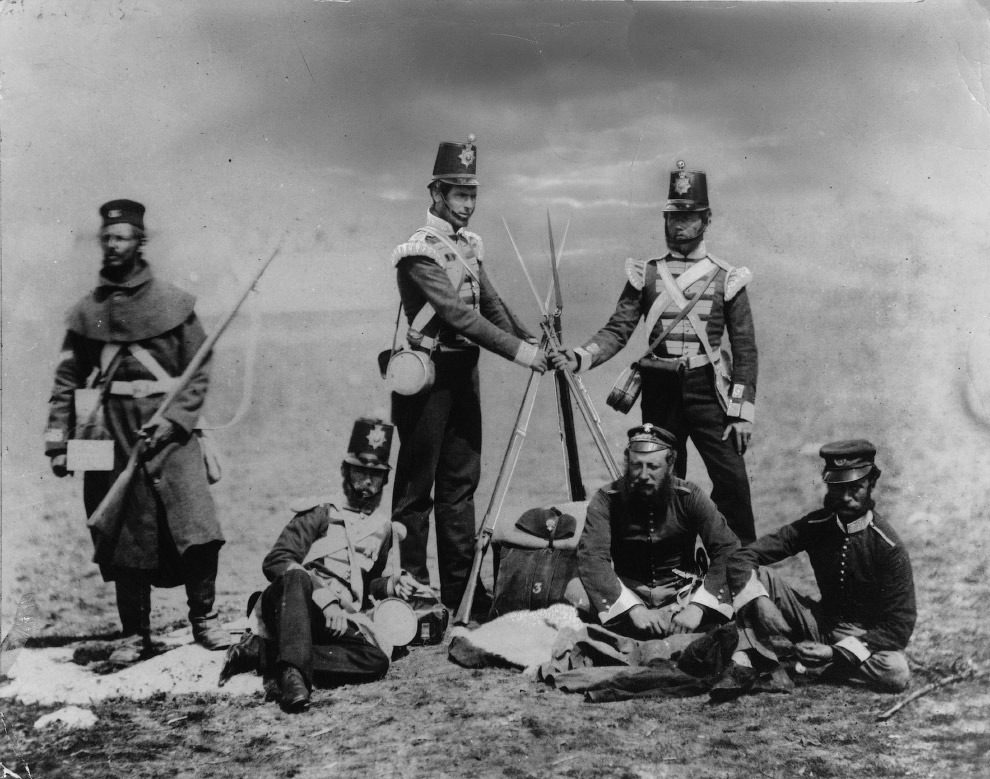 Британские солдаты во время Крымской войны