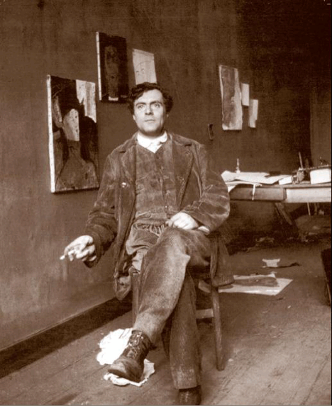 modigliani-nel-suo-atelier-2,-foto-di-paul-guillaume-(parigi-1915_468)
