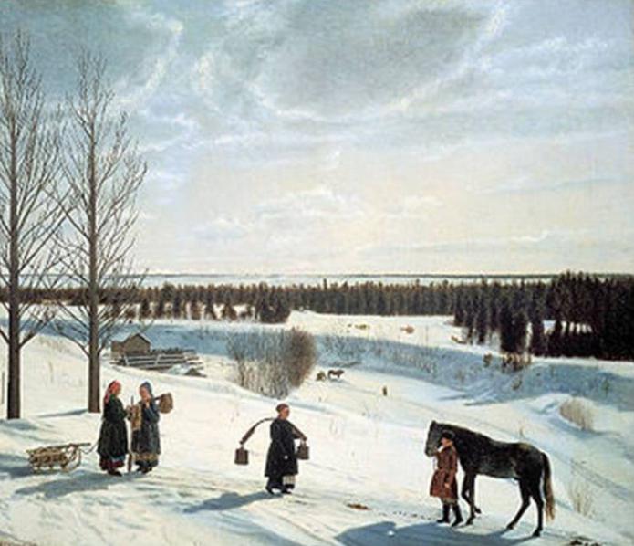 пейзажи зимы русских художников