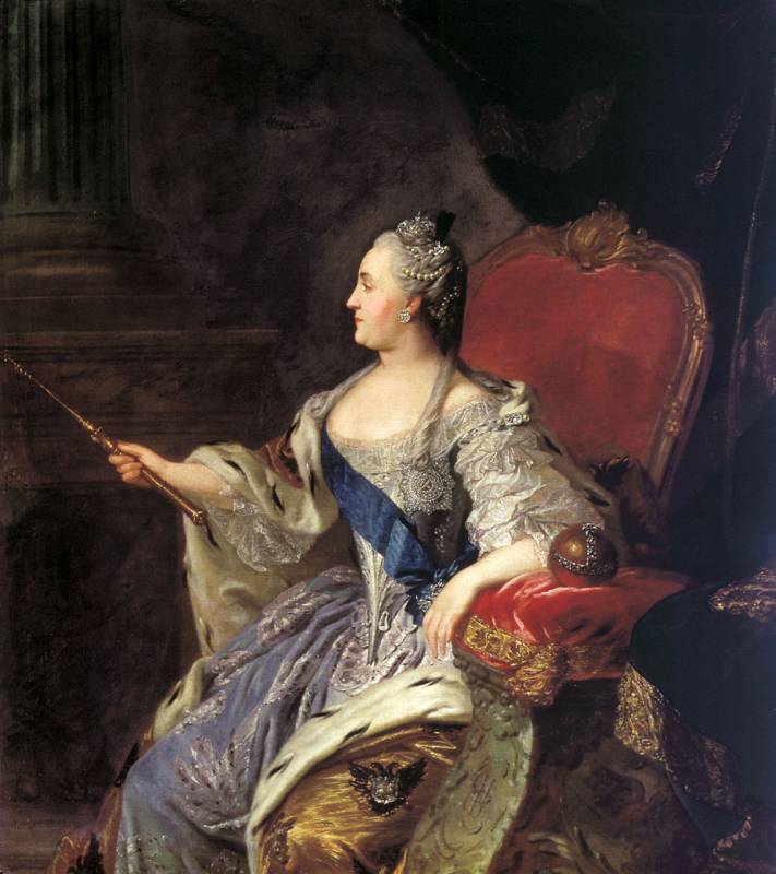 Рокотов - Портрет Екатерины II. 1763