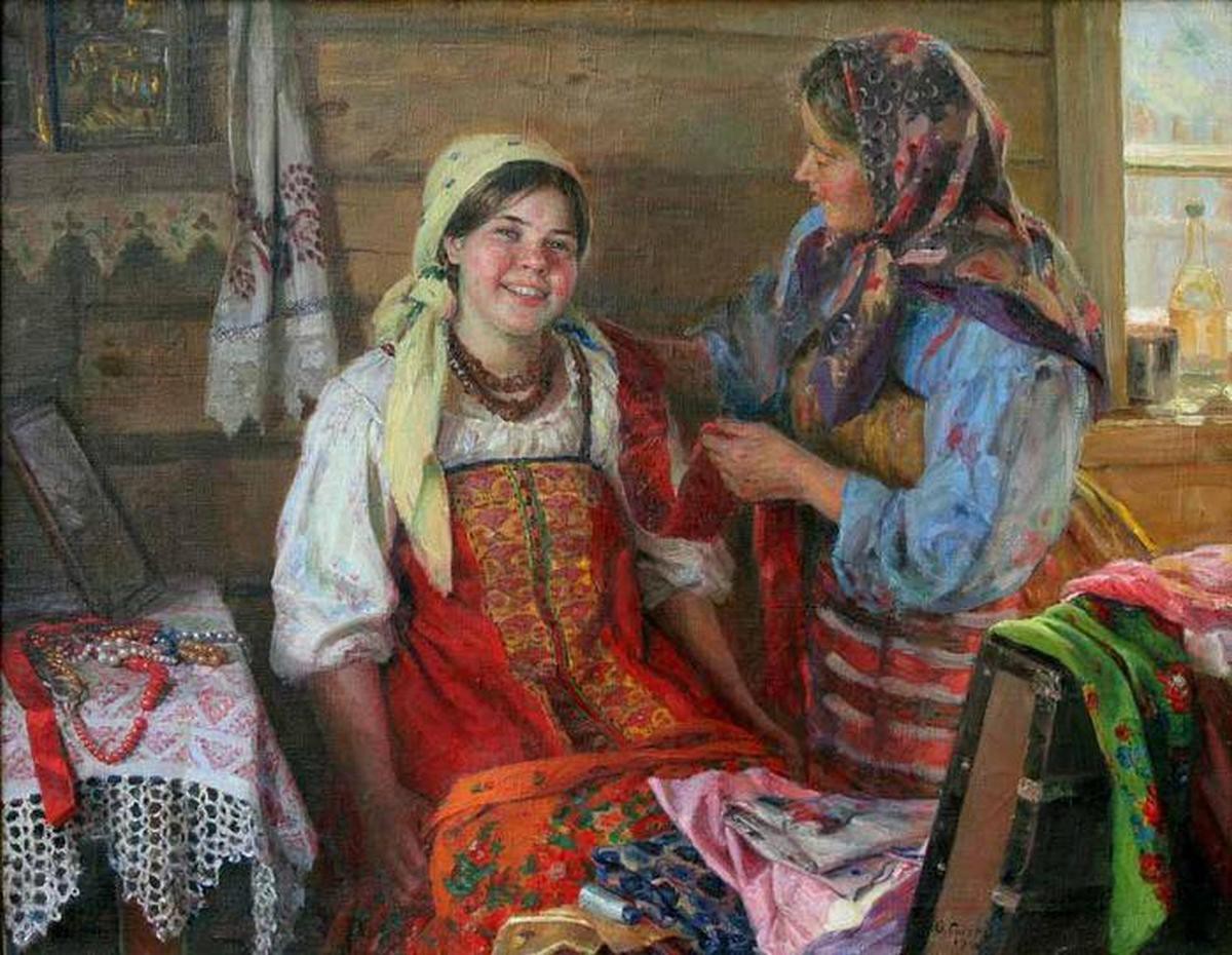 Русские красавицы. Живопись девушки, живопись, рисунки