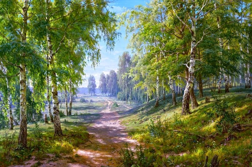 Живописные пейзажи художника Сергея Басова