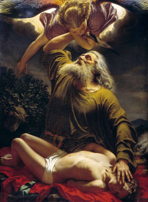 Рейтерн - Авраам приносит Исаака в жертву. 1849