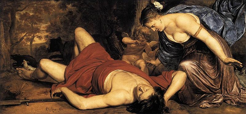 Афродита (Венера) и Адонис на полотнах художников.