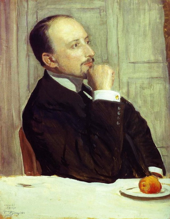 Портрет художника Е.Е.Лансере. (543x700, 95Kb)