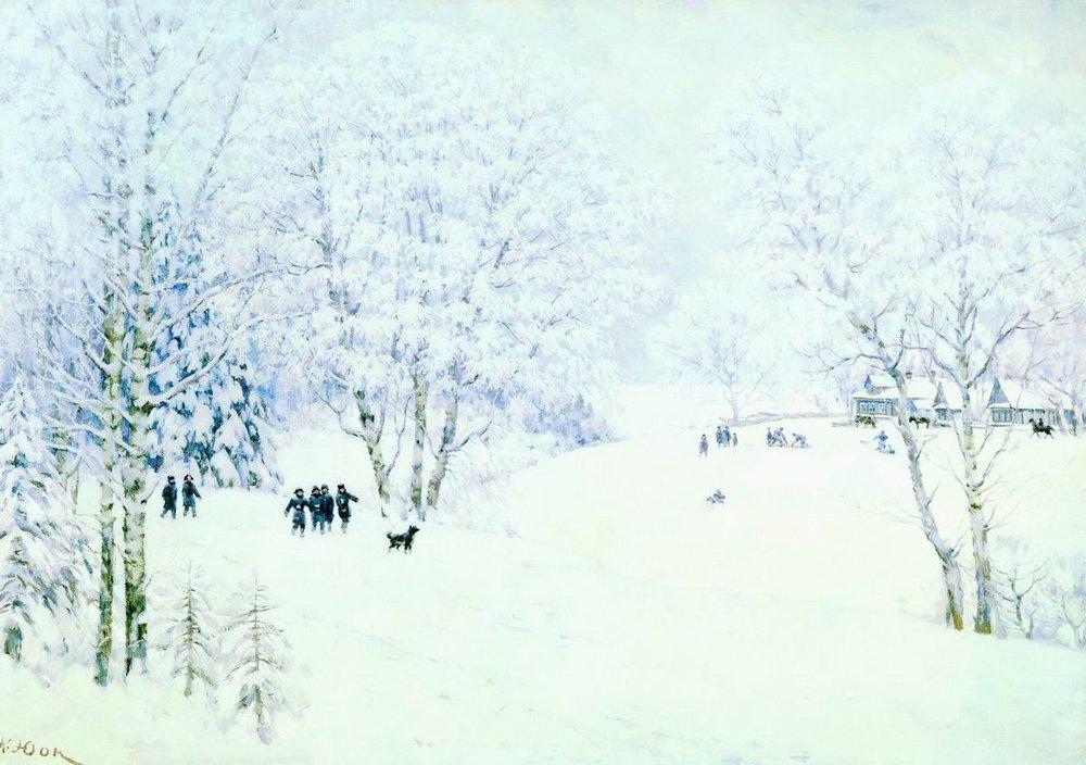 Зима в картинах русских художников и музыке П.Чайковского