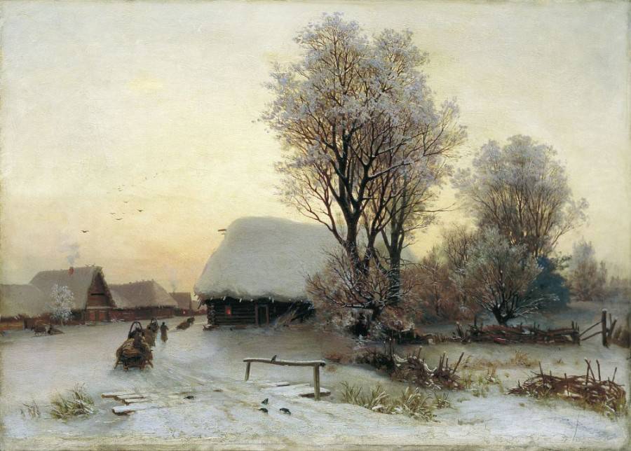 Зима в живописи русских художников