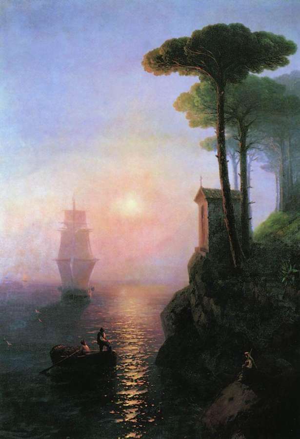 Туманное утро в Италии. 1864 - Айвазовский Иван Константинович