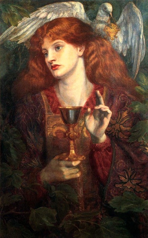 Dante Gabriel Rossetti. The Damsel of the Sanct Grael (1874).