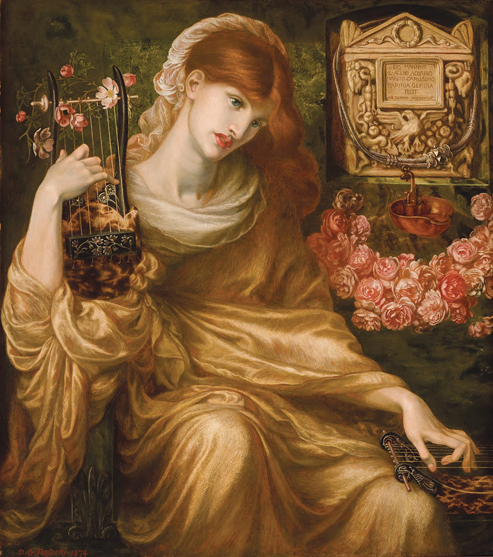 Dante Gabriel Rossetti. La viuda romana (Dîs Manibus).