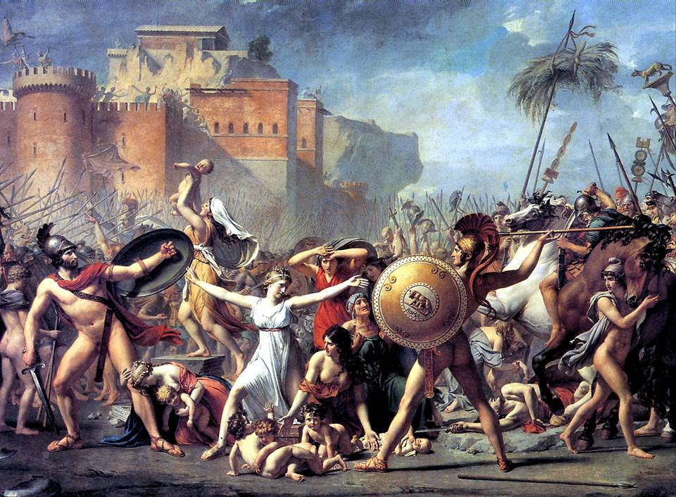 ДАВИД ЖАК ЛУИ Сабинянки, останавливающие сражение между римлянами и сабинянами, 1799
