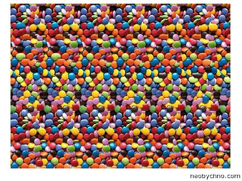 оптическая иллюзия сладкие конфетки