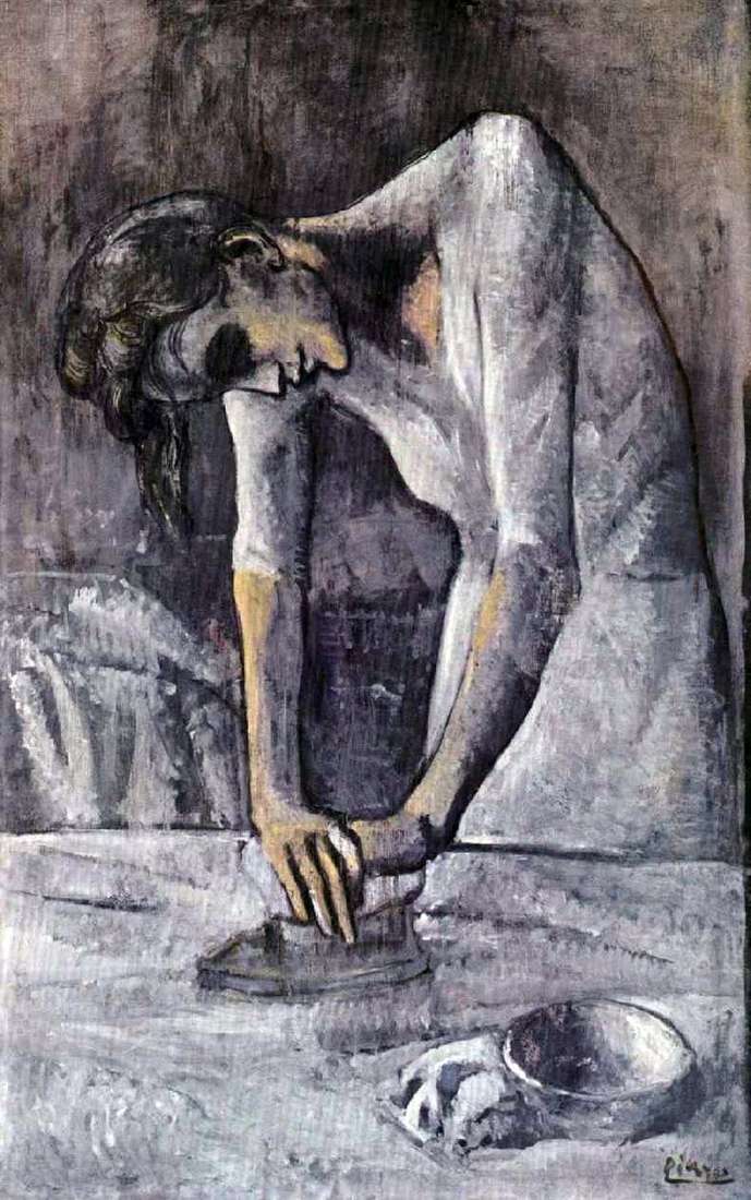 Описание картины Пабло Пикассо «Гладильщица»