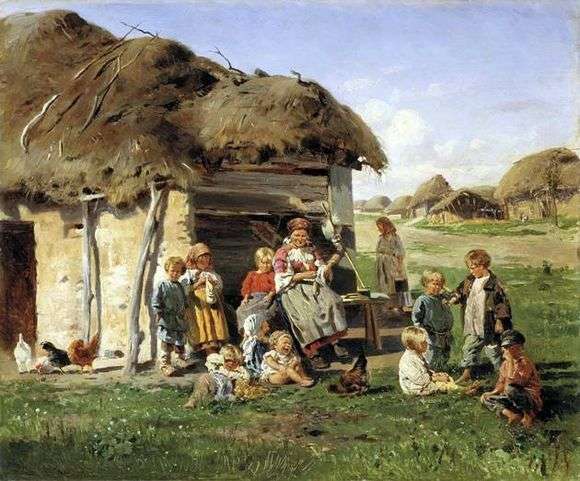 Описание картины Владимира Маковского «Крестьянские дети»