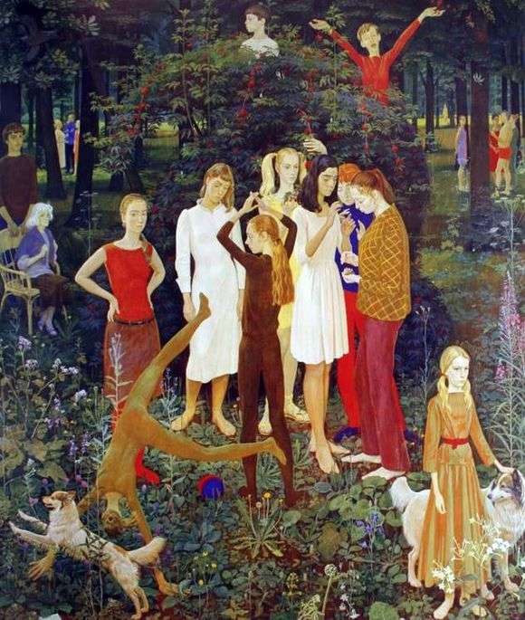 Описание картины Дмитрия Жилинского «Воскресный день»