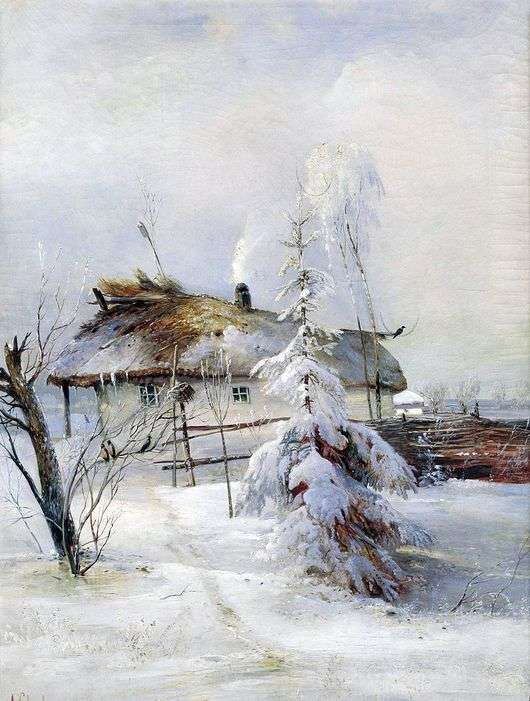 Описание картины Алексея Саврасова «Зима»