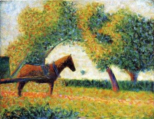Описание картины Жоржа Сёра «Лошадь»