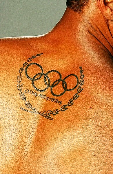 Татуировка олимпийские кольца