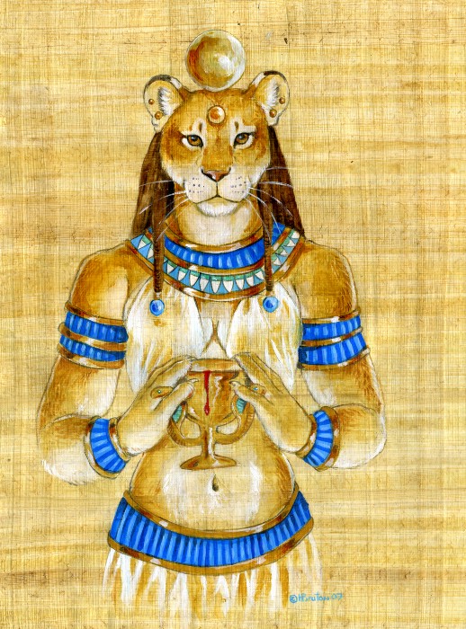 Фото богини с львиной головой