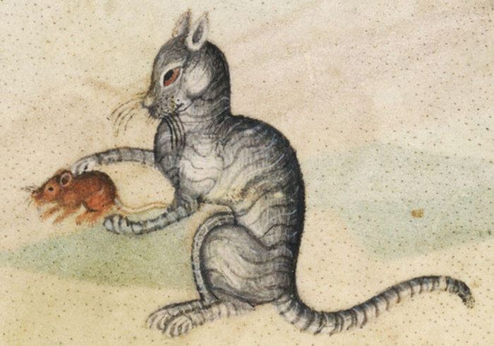 Кошки на картинах художников средневековья