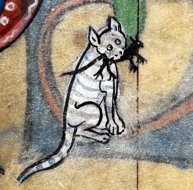Кошки на картинах художников средневековья