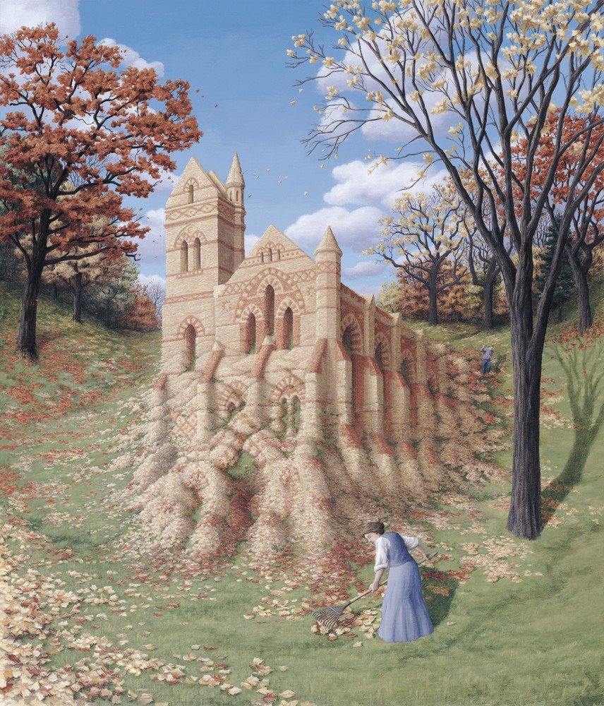 Оптические иллюзии в картинах Роберта Гонсалвеса